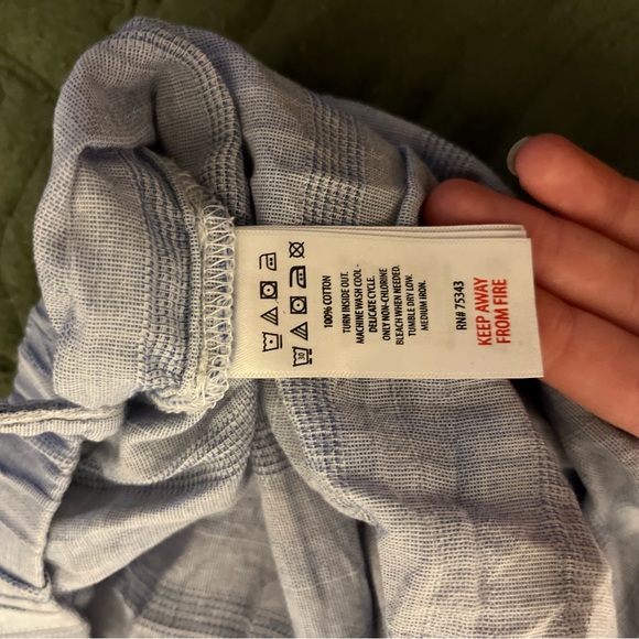 The Prairie by Rachel Ashwell Striped Linen Shorts - Picture 3 of 3